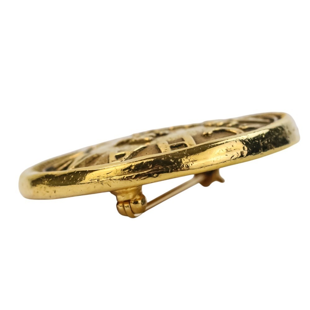 CHANEL Authentic Vintage Gold Brooch - Picture 5 of 16